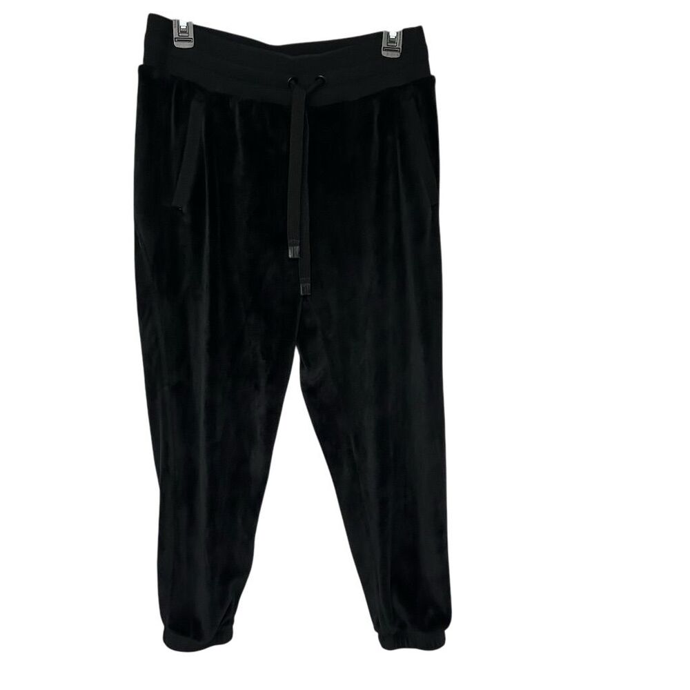 Athleta Women's Plush Black Jogger Pants Size M Casual Drawstring Waist